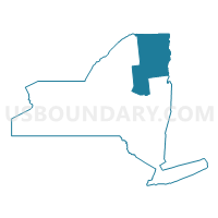 Clinton, Franklin, Essex & Hamilton Counties PUMA in New York